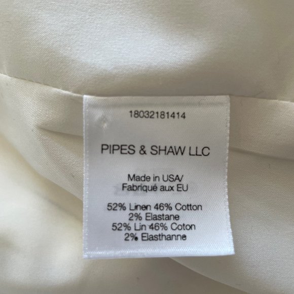 Veronica Beard White/Ivory with thin Navy stripes. Size 0. - Picture 5 of 8